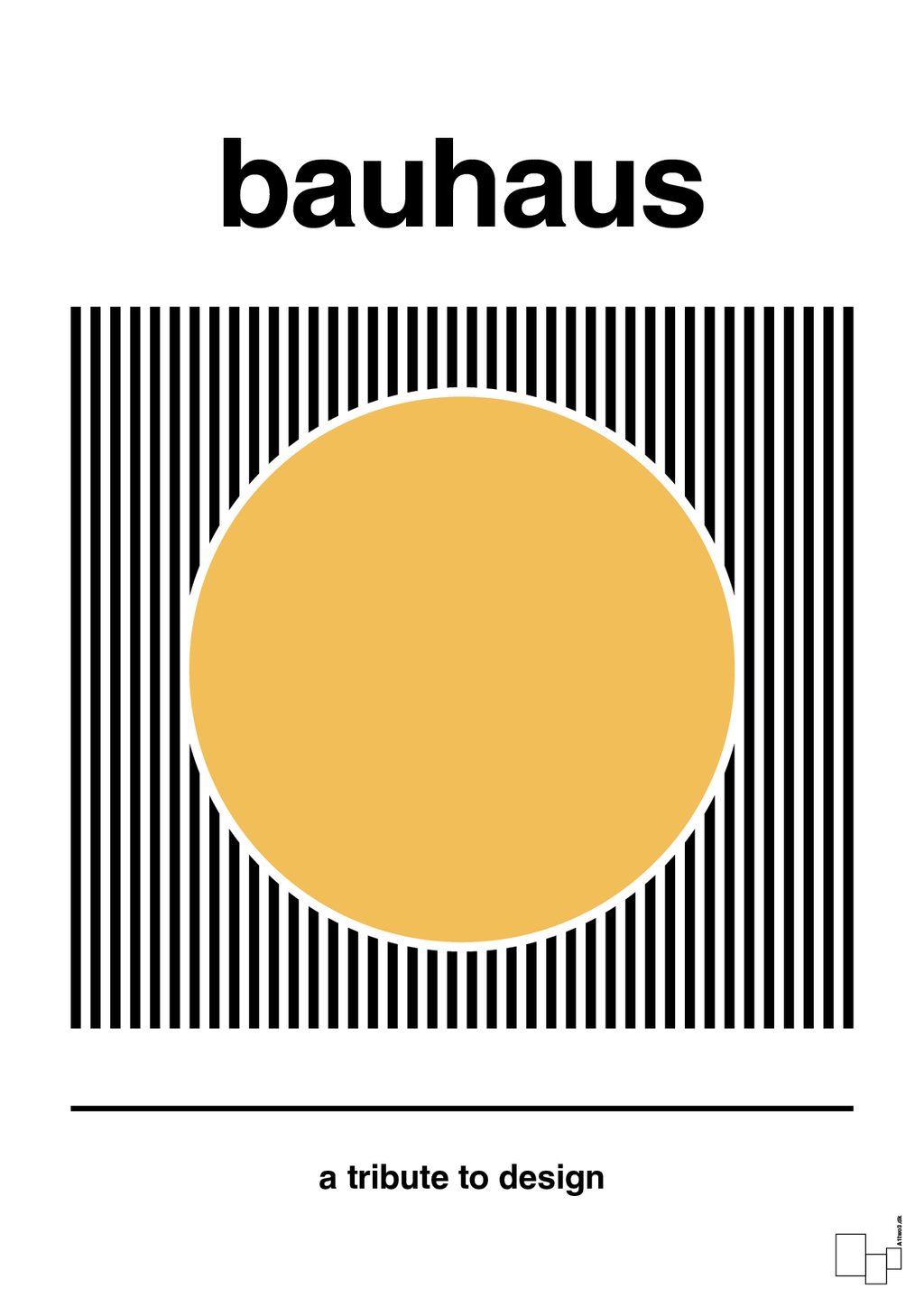 plakat: bauhaus #6 - honeycomb-bauhaus-A1two3