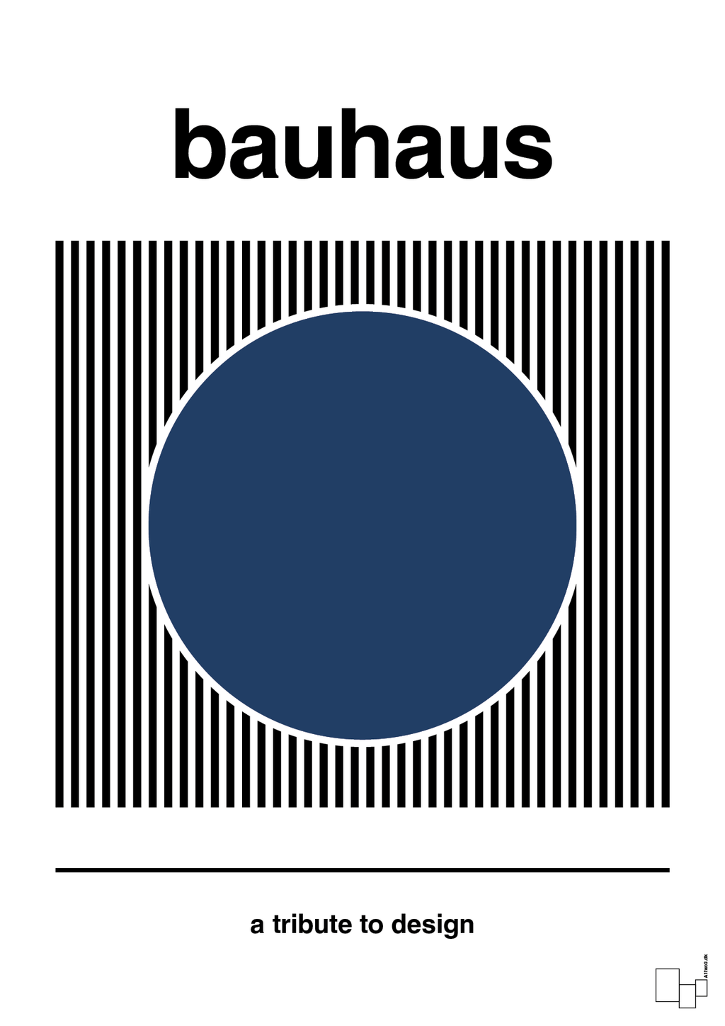 plakat: bauhaus #6 - lapis blue-bauhaus-A1two3