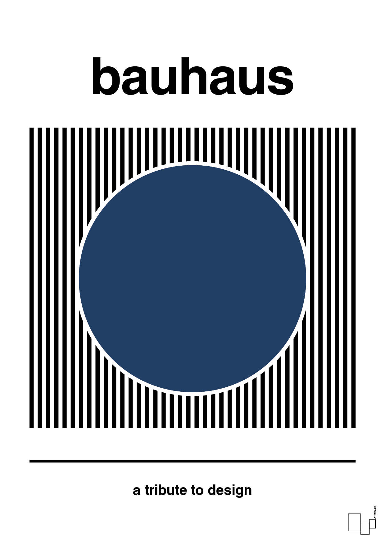 plakat: bauhaus #6 - lapis blue-bauhaus-A1two3