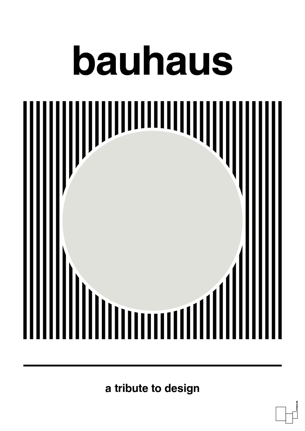 plakat: bauhaus #6 - painters white-bauhaus-A1two3