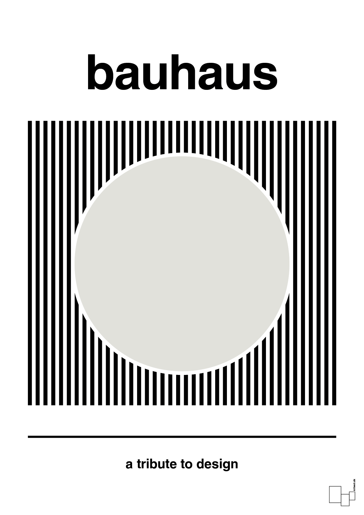 plakat: bauhaus #6 - painters white-bauhaus-A1two3