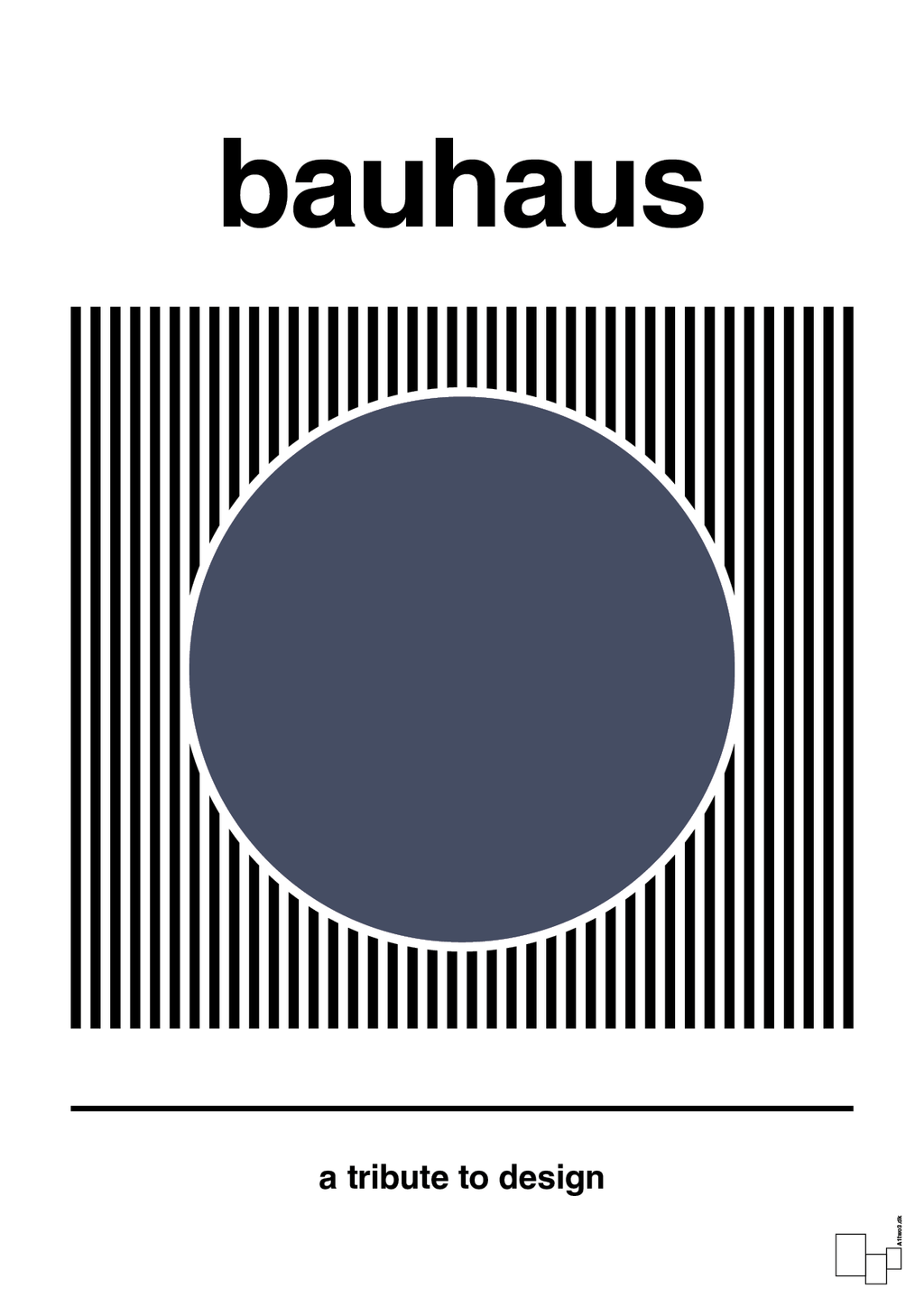 plakat: bauhaus #6 - petrol-bauhaus-A1two3