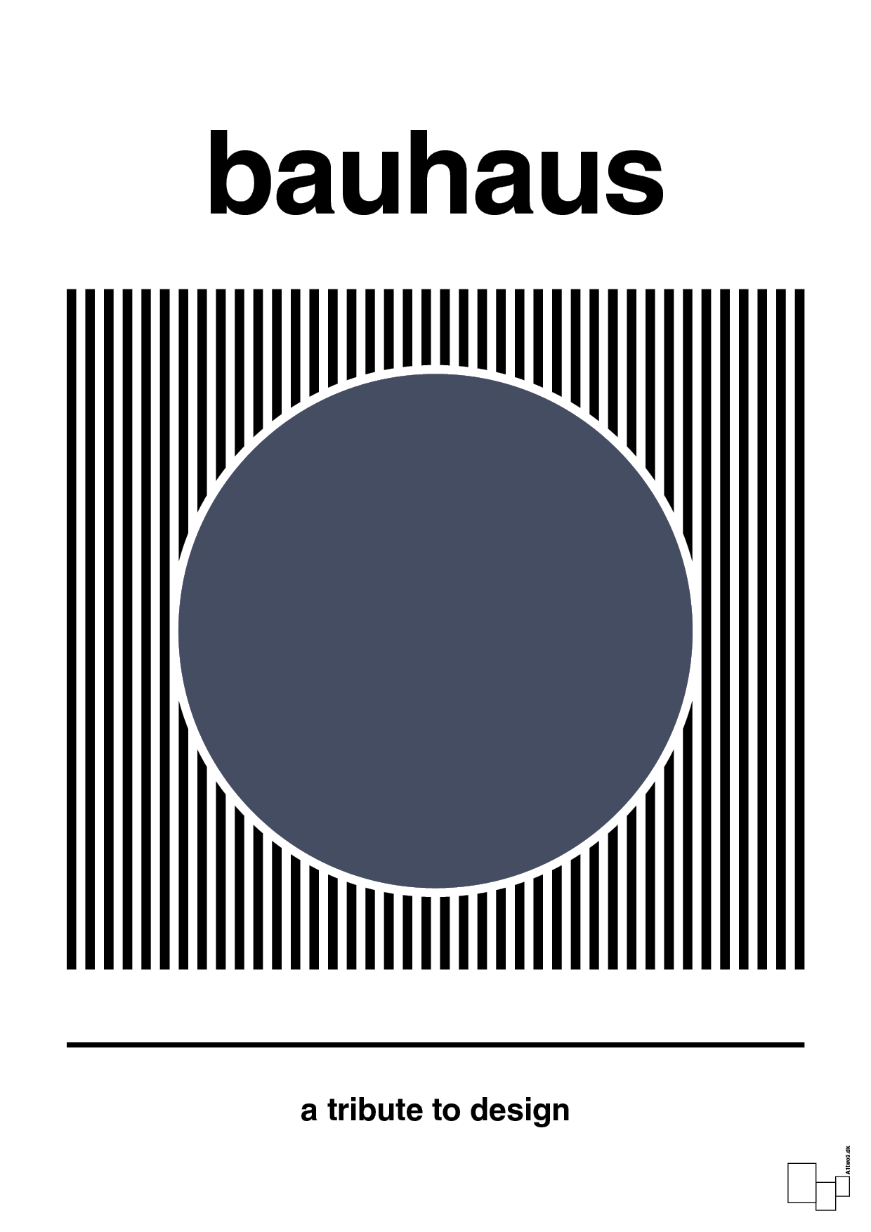 plakat: bauhaus #6 - petrol-bauhaus-A1two3
