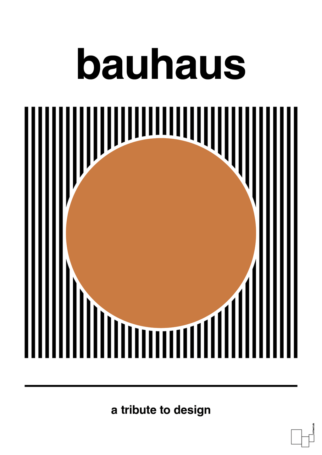 plakat: bauhaus #6 - rumba orange-bauhaus-A1two3