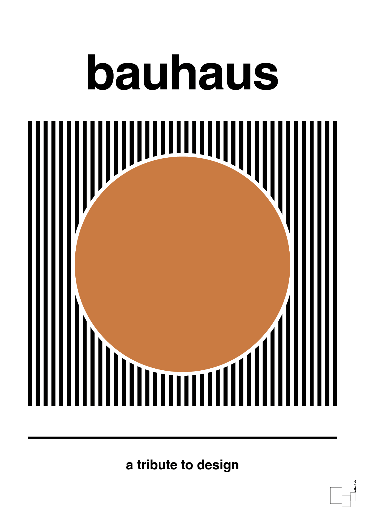 plakat: bauhaus #6 - rumba orange-bauhaus-A1two3