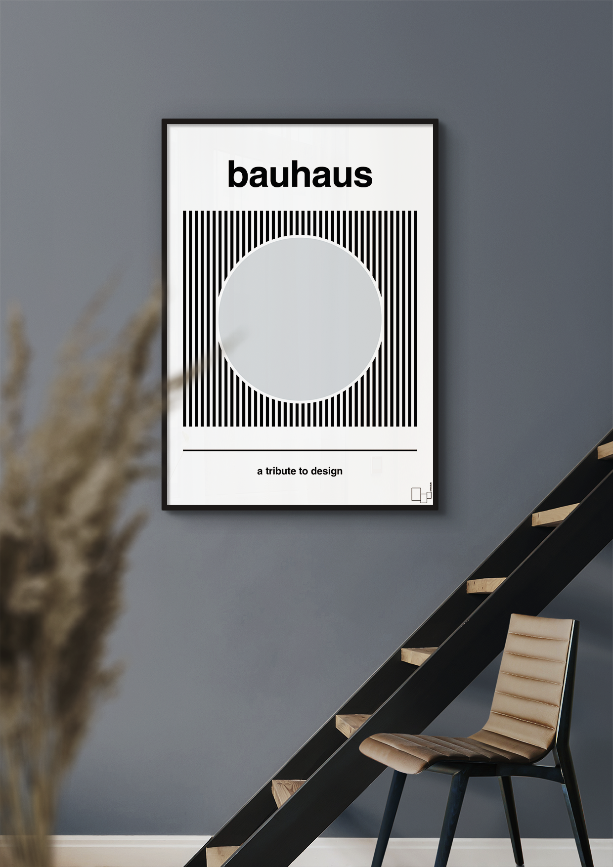 plakat: bauhaus #6 - graphic charcoal-bauhaus-A1two3