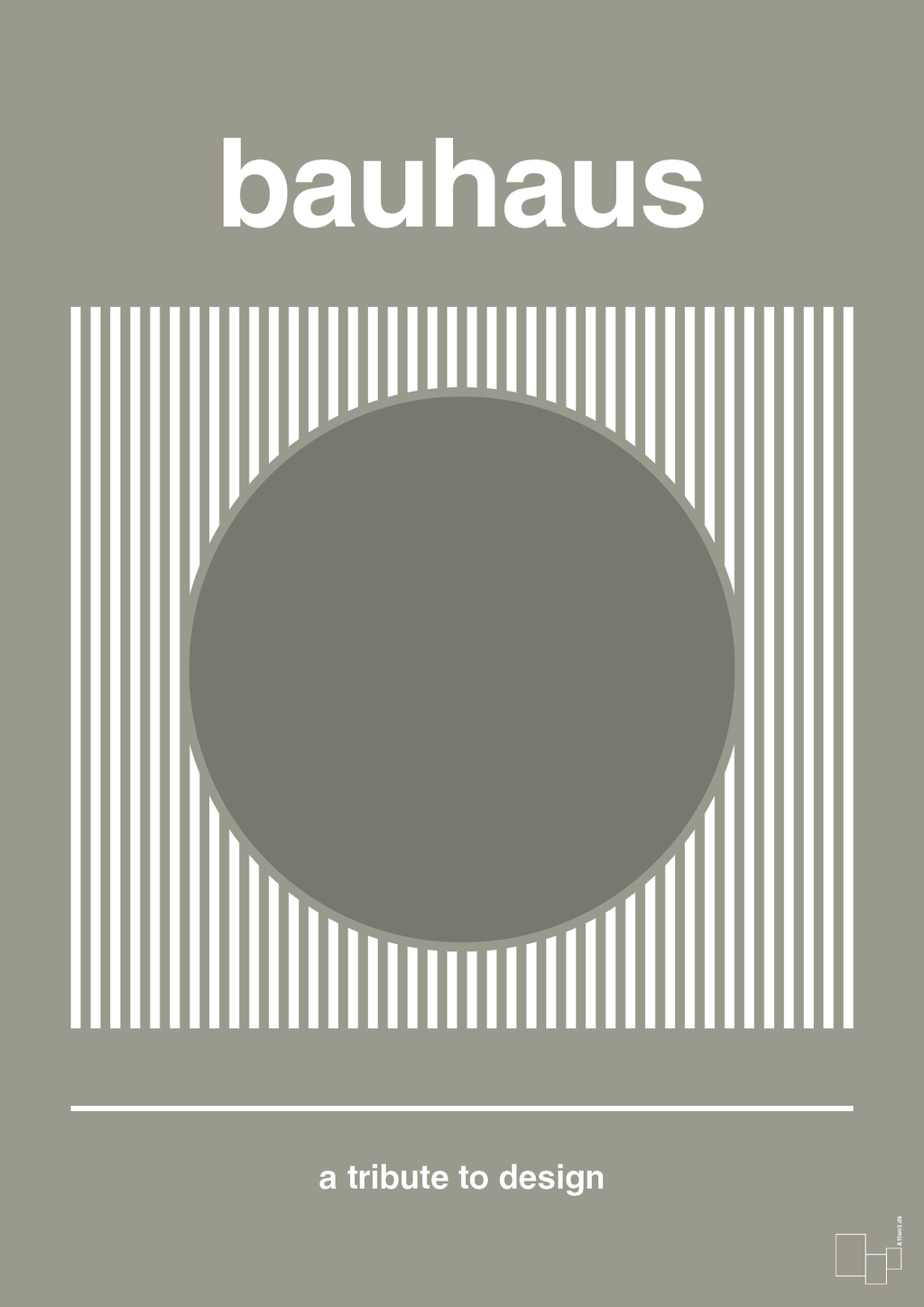plakat: bauhaus #7 - battleship gray-bauhaus-A1two3