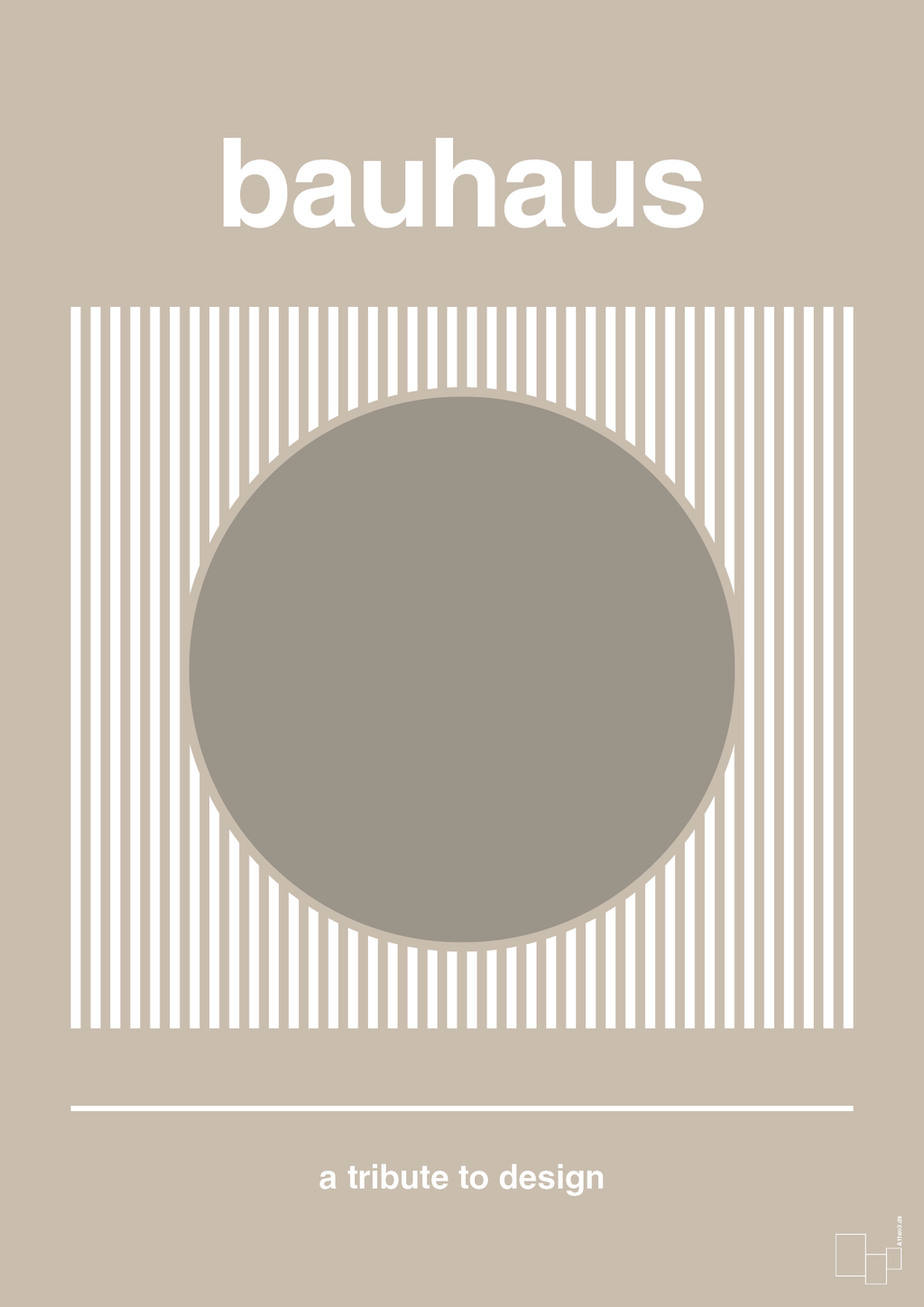 plakat: bauhaus #7 - creamy mushroom-bauhaus-A1two3