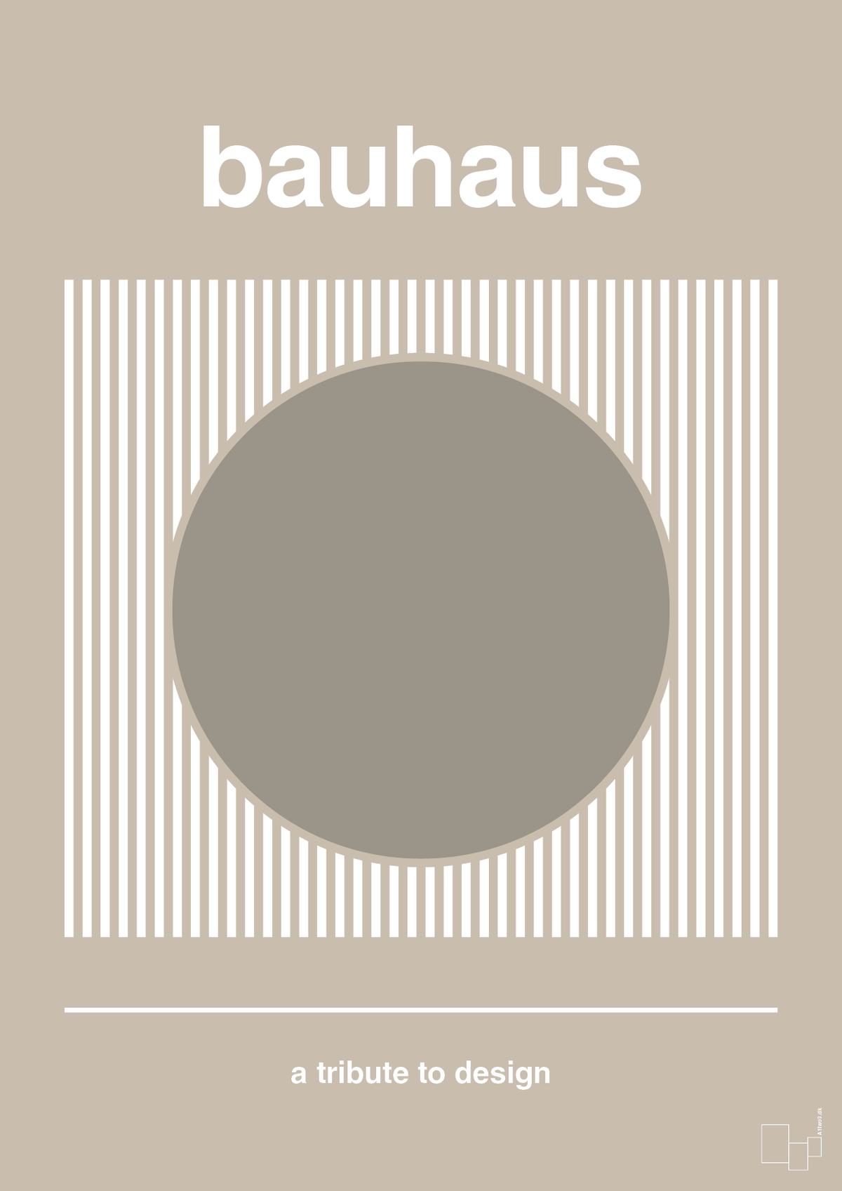 plakat: bauhaus #7 - creamy mushroom-bauhaus-A1two3