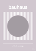 plakat: bauhaus #7 - dusty lilac-bauhaus-A1two3