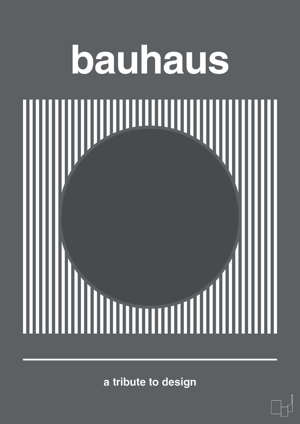 plakat: bauhaus #7 - graphic charcoal-bauhaus-A1two3