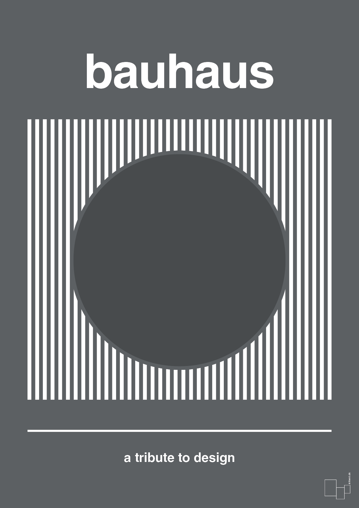 plakat: bauhaus #7 - graphic charcoal-bauhaus-A1two3