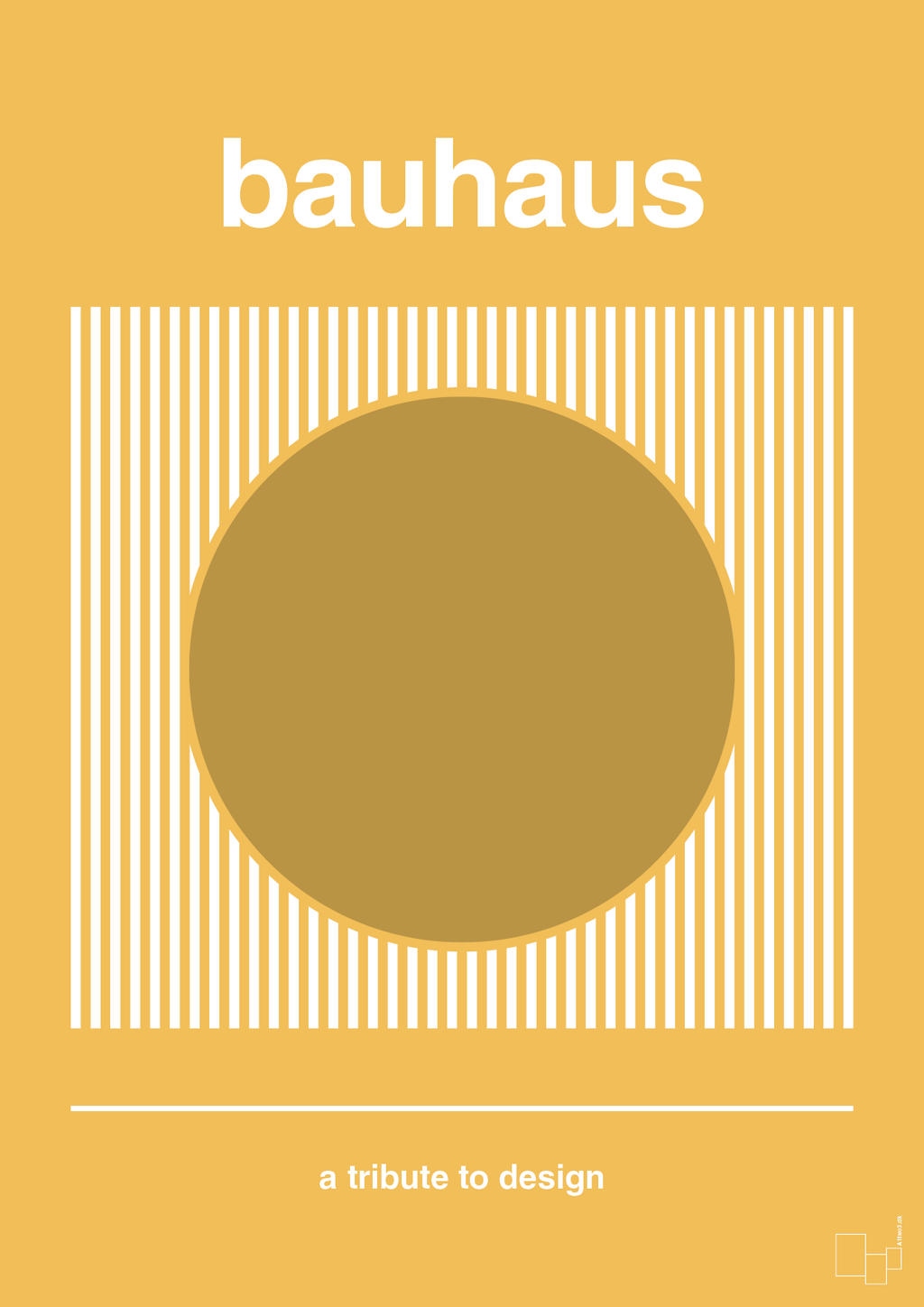 plakat: bauhaus #7 - honeycomb-bauhaus-A1two3