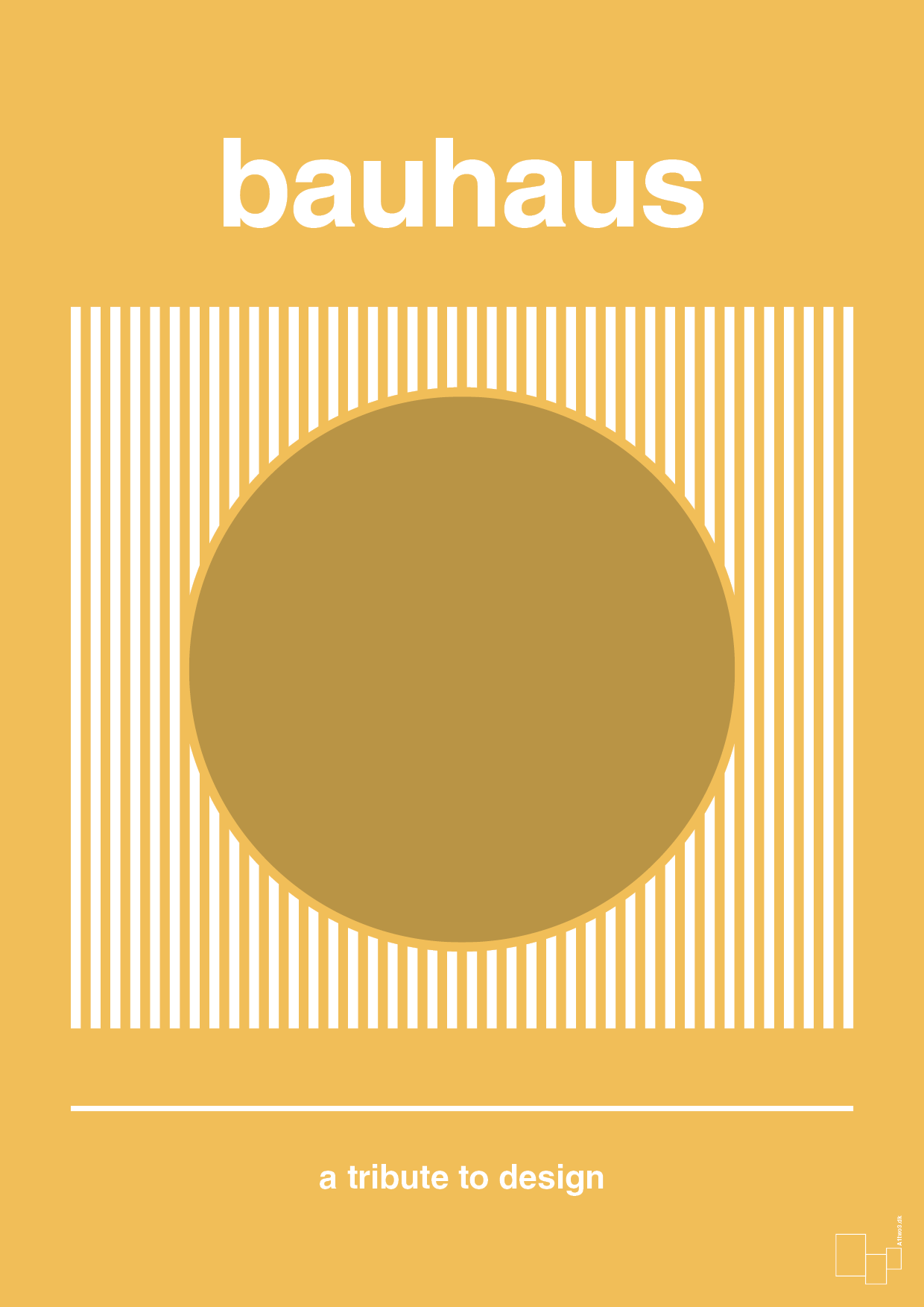 plakat: bauhaus #7 - honeycomb-bauhaus-A1two3
