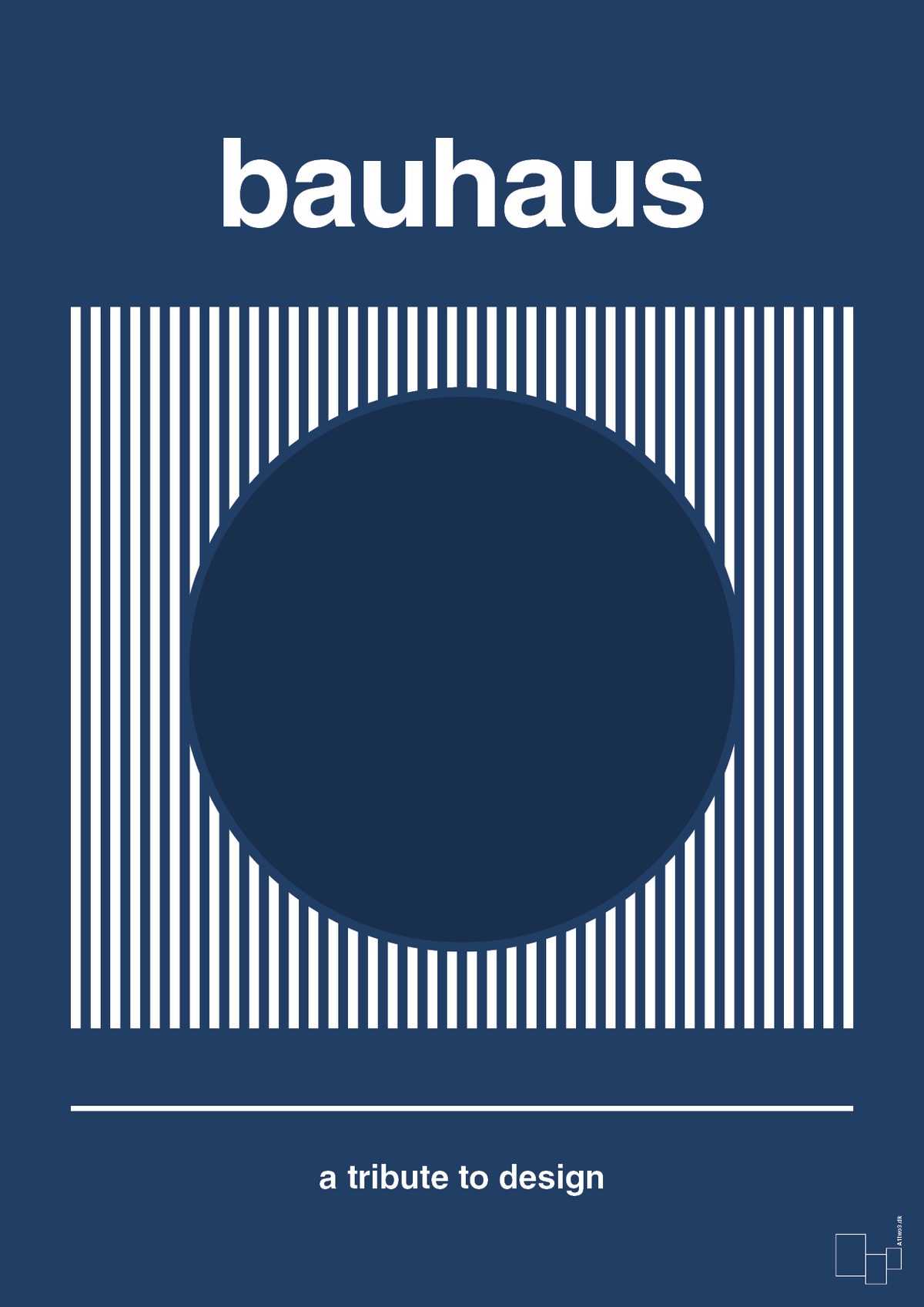 plakat: bauhaus #7 - lapis blue-bauhaus-A1two3
