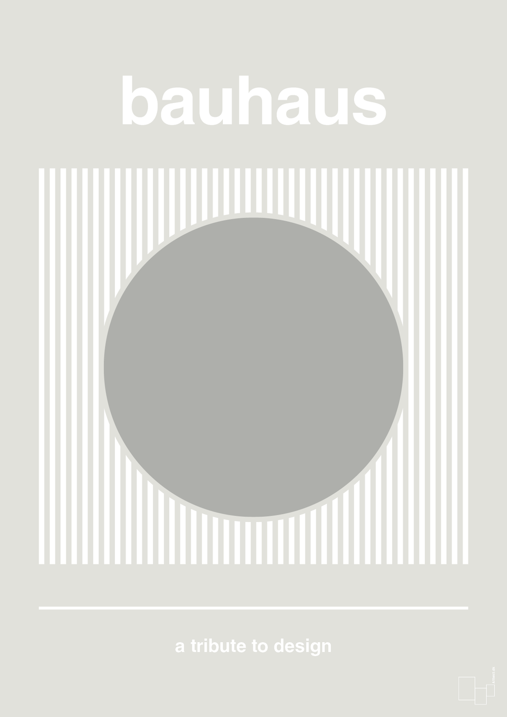 plakat: bauhaus #7 - painters white-bauhaus-A1two3
