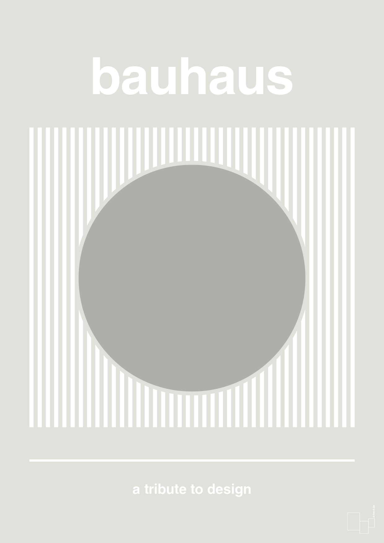 plakat: bauhaus #7 - painters white-bauhaus-A1two3