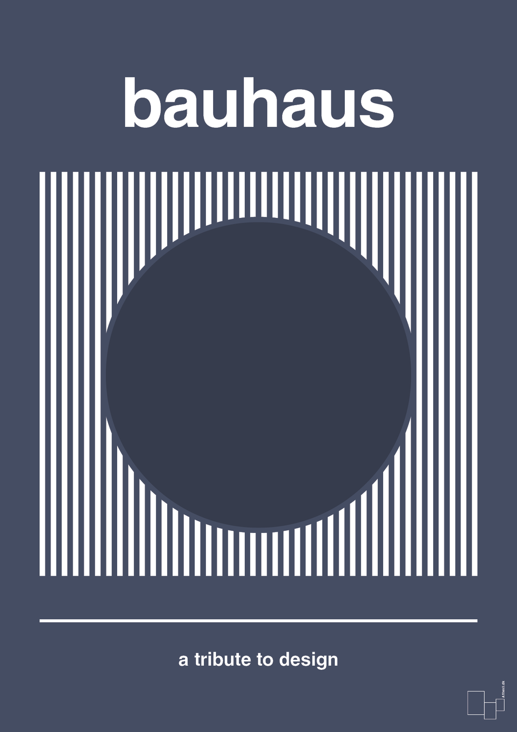plakat: bauhaus #7 - petrol-bauhaus-A1two3