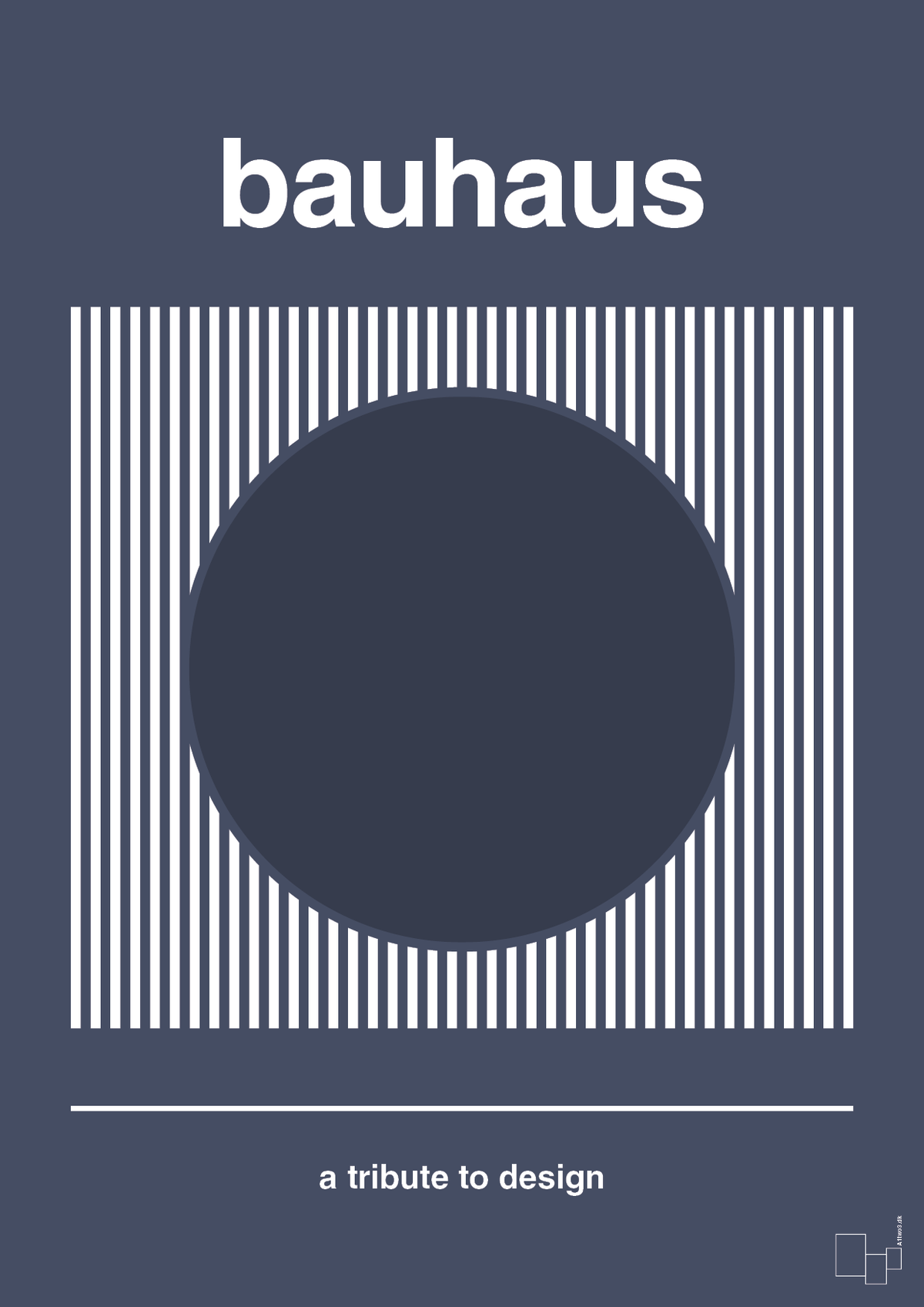 plakat: bauhaus #7 - petrol-bauhaus-A1two3