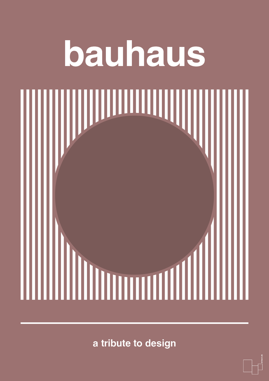 plakat: bauhaus #7 - plum-bauhaus-A1two3