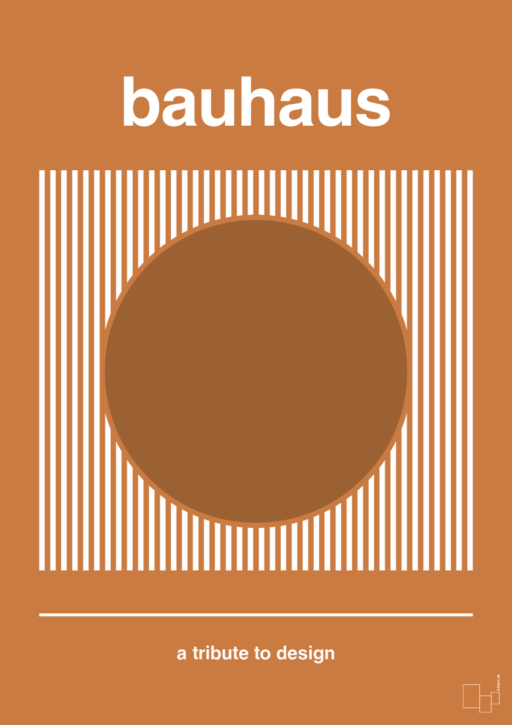 plakat: bauhaus #7 - rumba orange-bauhaus-A1two3
