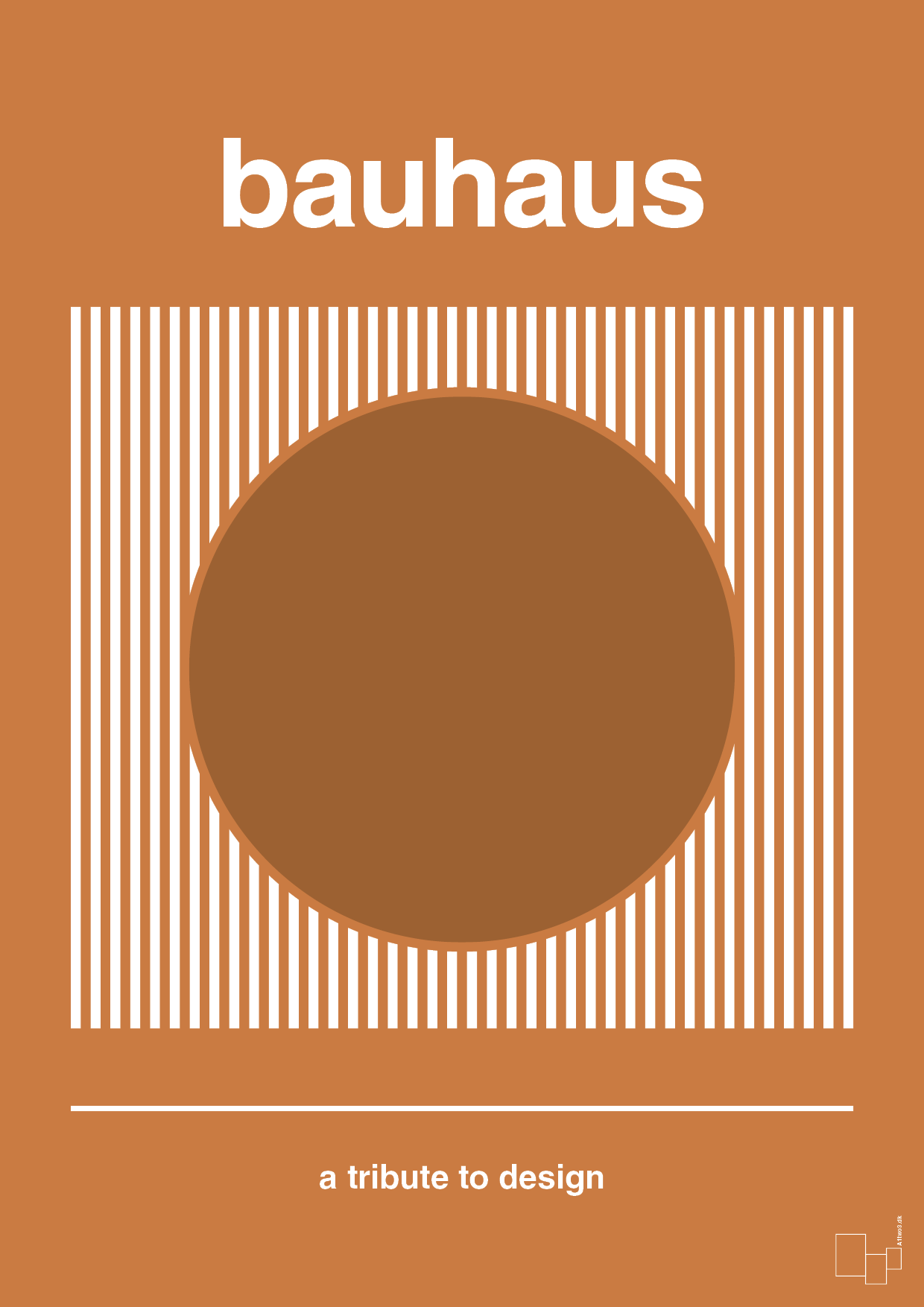 plakat: bauhaus #7 - rumba orange-bauhaus-A1two3