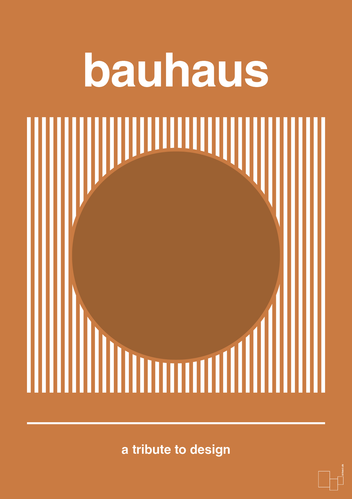plakat: bauhaus #7 - rumba orange-bauhaus-A1two3
