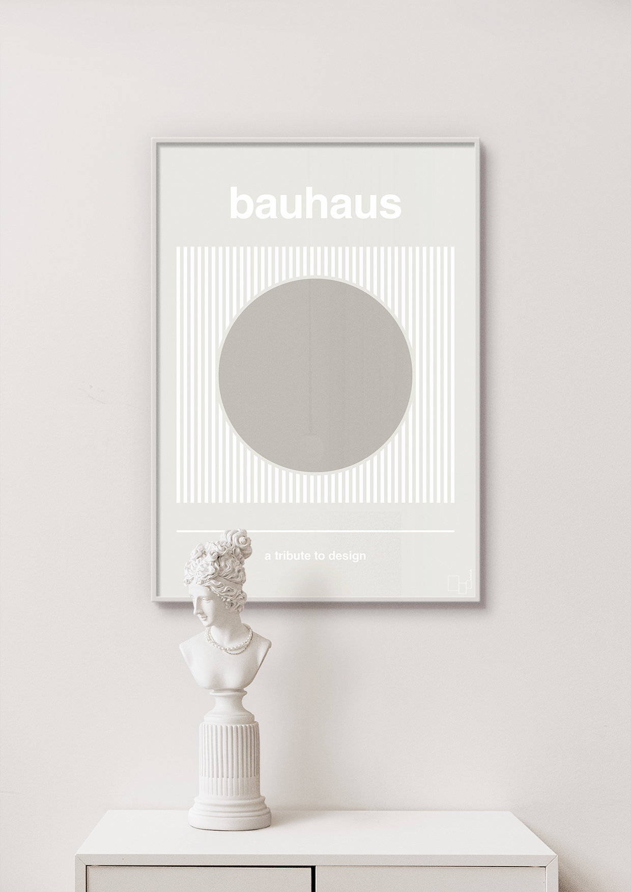 plakat: bauhaus #7 - painters white-bauhaus-A1two3