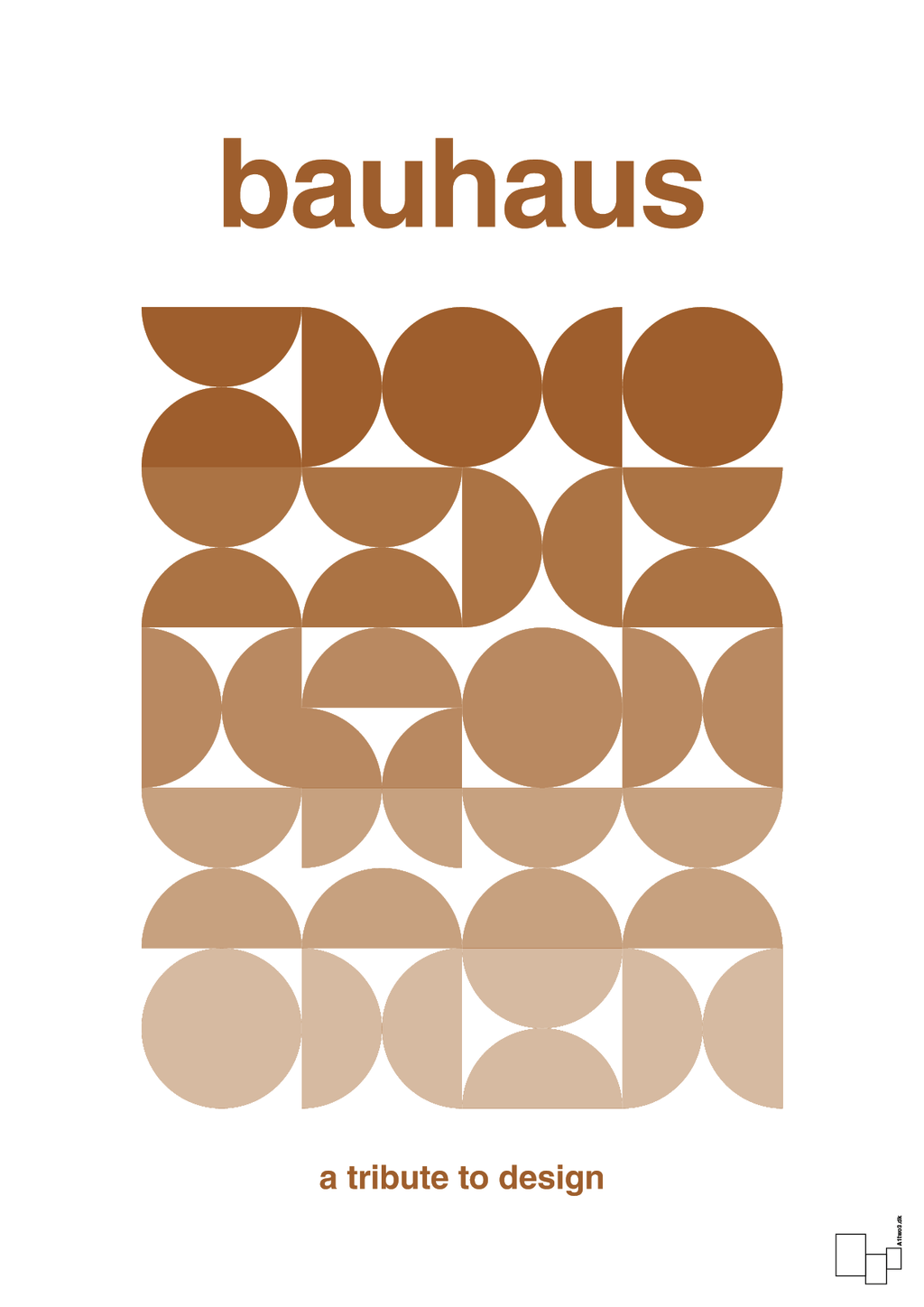 plakat: bauhaus #8 - cognac-bauhaus-A1two3