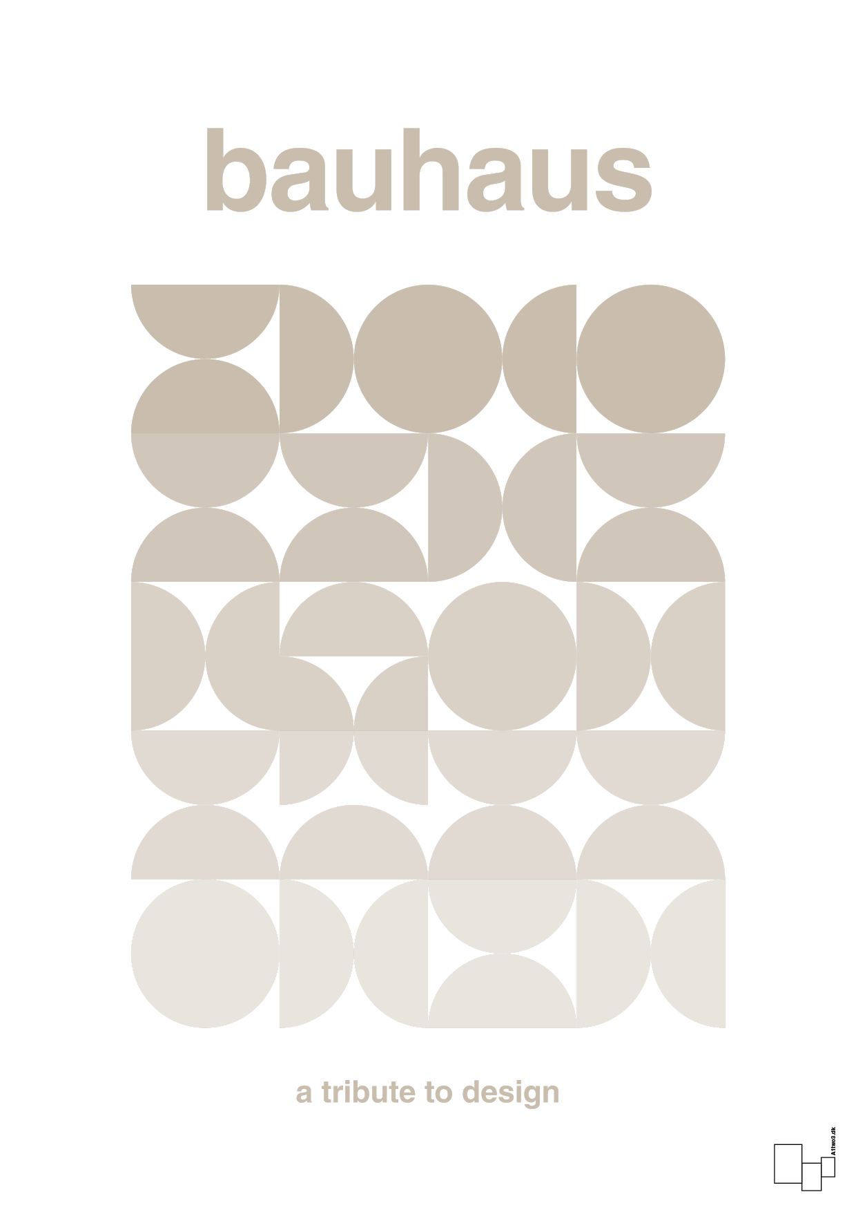 plakat: bauhaus #8 - creamy mushroom-bauhaus-A1two3