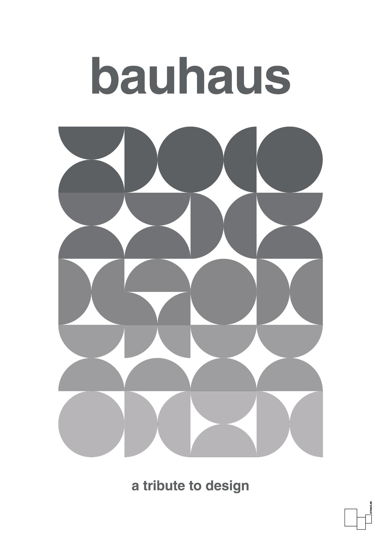 plakat: bauhaus #8 - graphic charcoal-bauhaus-A1two3