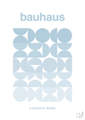 plakat: bauhaus #8 - heavenly blue-bauhaus-A1two3