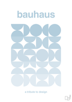 plakat: bauhaus #8 - heavenly blue-bauhaus-A1two3