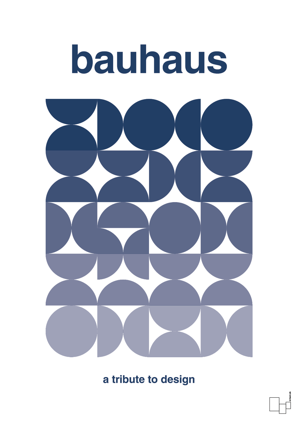 plakat: bauhaus #8 - lapis blue-bauhaus-A1two3