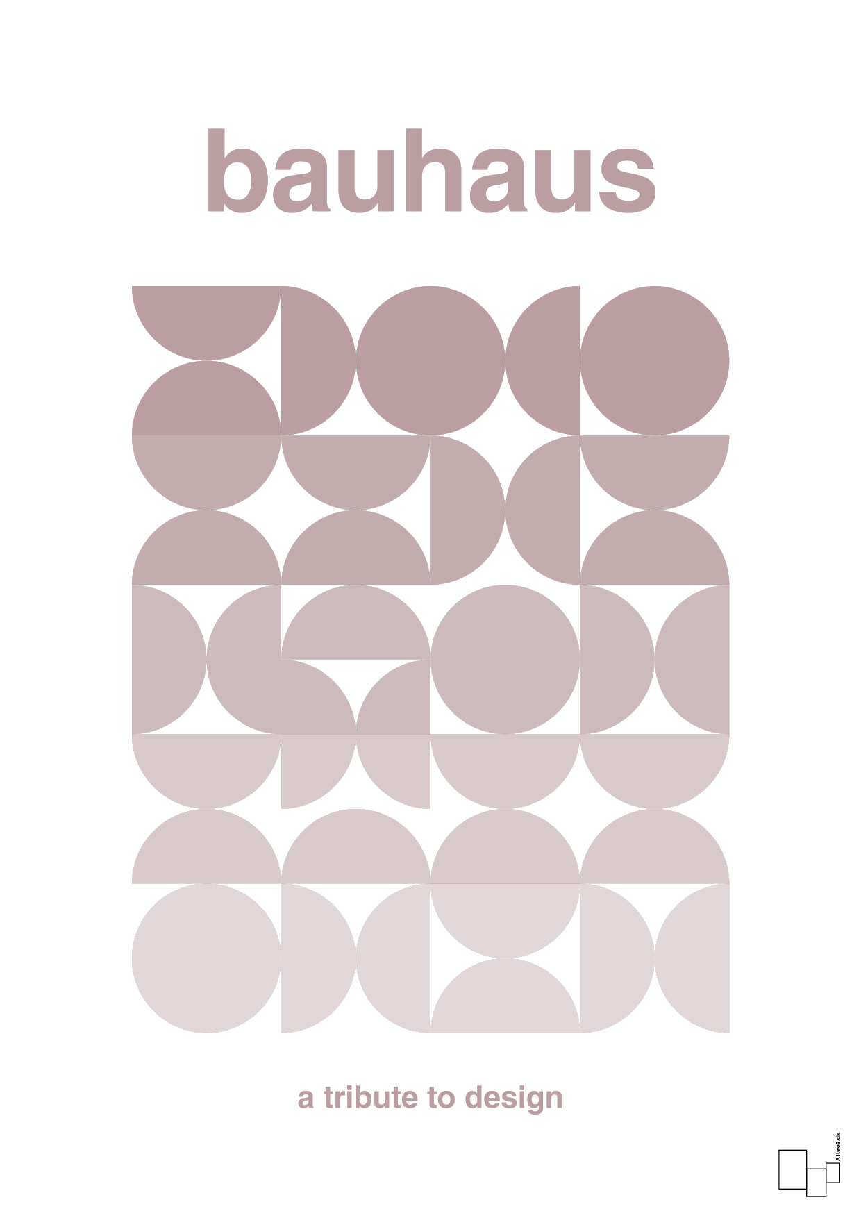 plakat: bauhaus #8 - light rose-bauhaus-A1two3