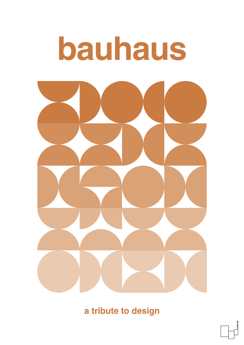plakat: bauhaus #8 - rumba orange-bauhaus-A1two3