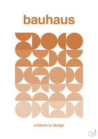 plakat: bauhaus #8 - rumba orange-bauhaus-A1two3