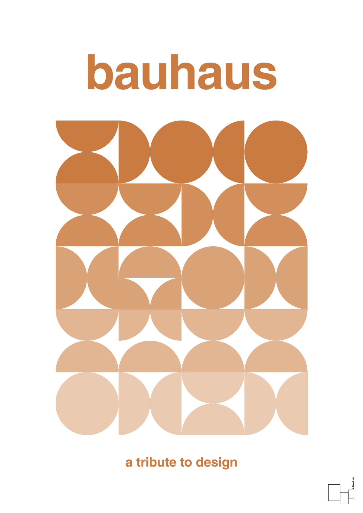 plakat: bauhaus #8 - rumba orange-bauhaus-A1two3