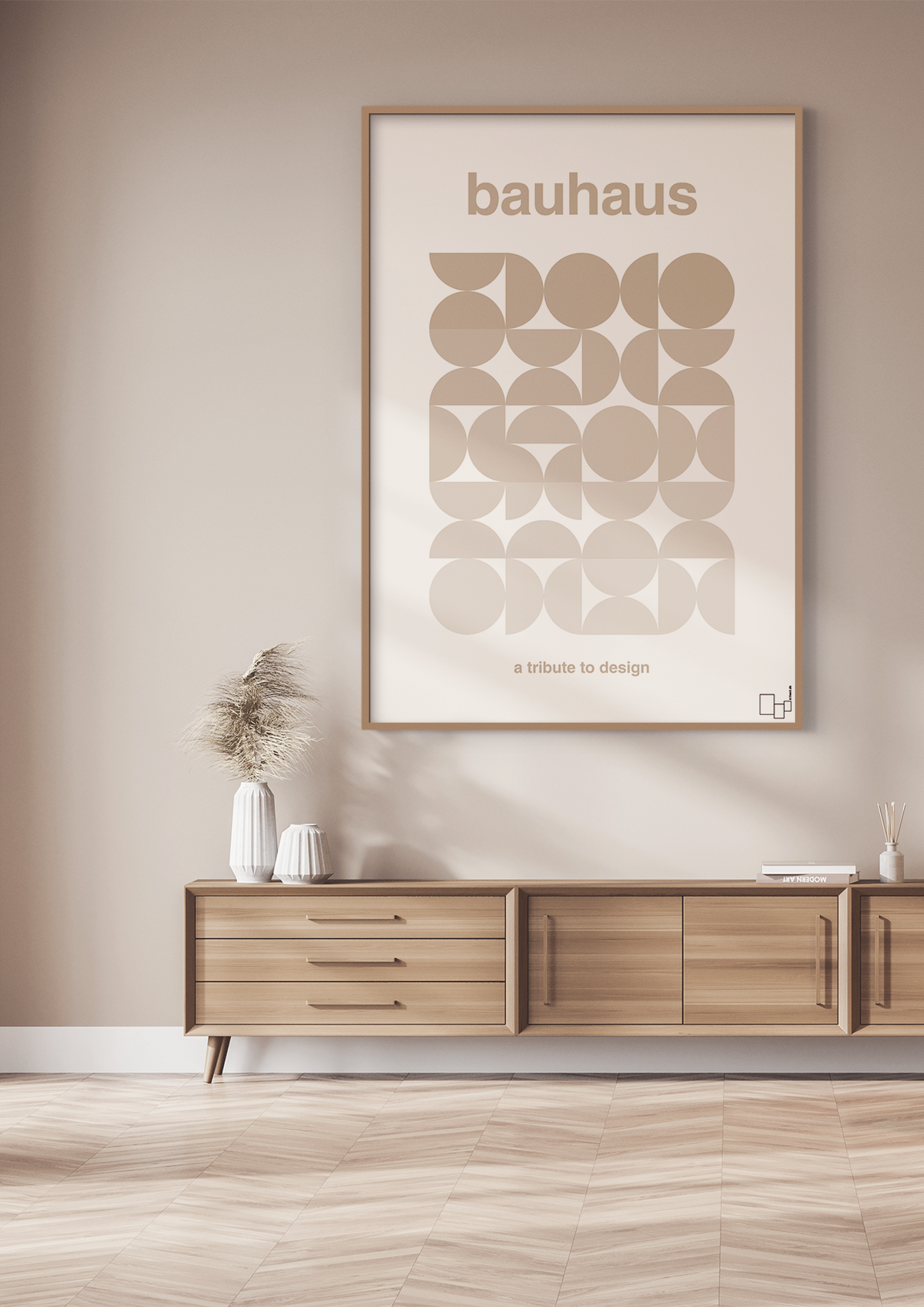 plakat: bauhaus #8 - painters white-bauhaus-A1two3