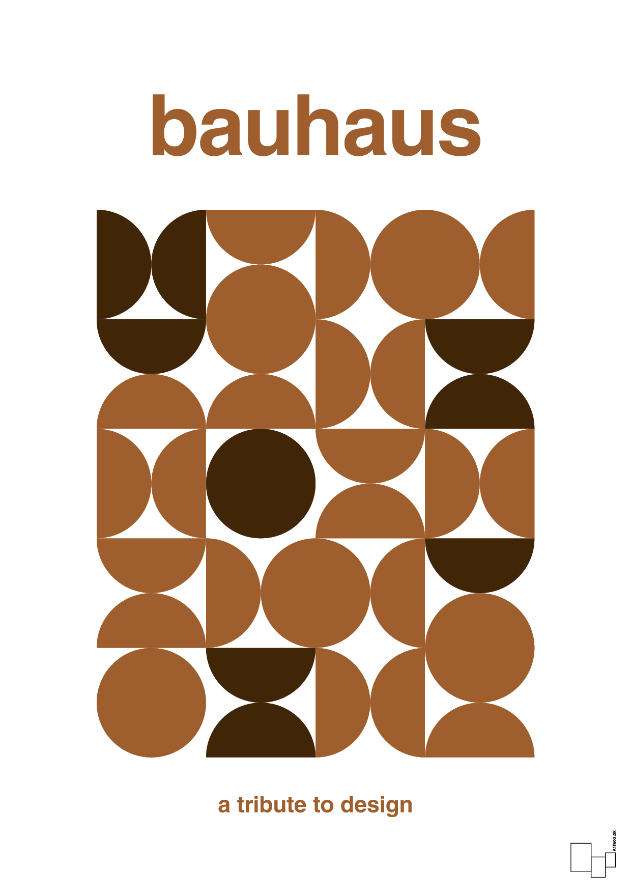 plakat: bauhaus #9 - cognac-bauhaus-A1two3