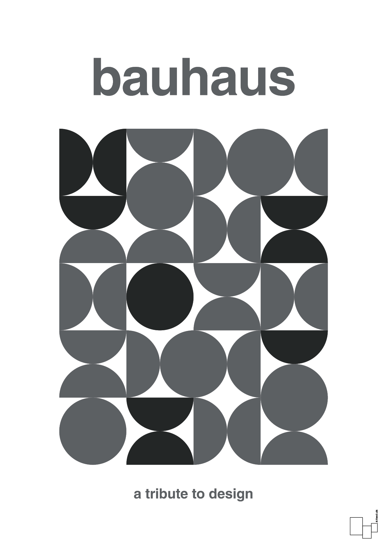 plakat: bauhaus #9 - graphic charcoal-bauhaus-A1two3