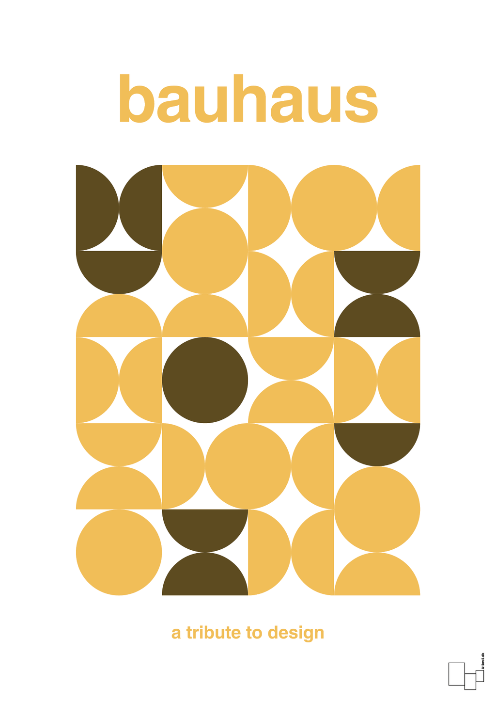 plakat: bauhaus #9 - honeycomb-bauhaus-A1two3