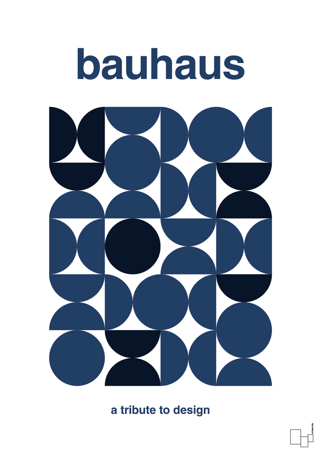 plakat: bauhaus #9 - lapis blue-bauhaus-A1two3