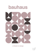 plakat: bauhaus #9 - light rose-bauhaus-A1two3