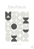 plakat: bauhaus #9 - painters white-bauhaus-A1two3