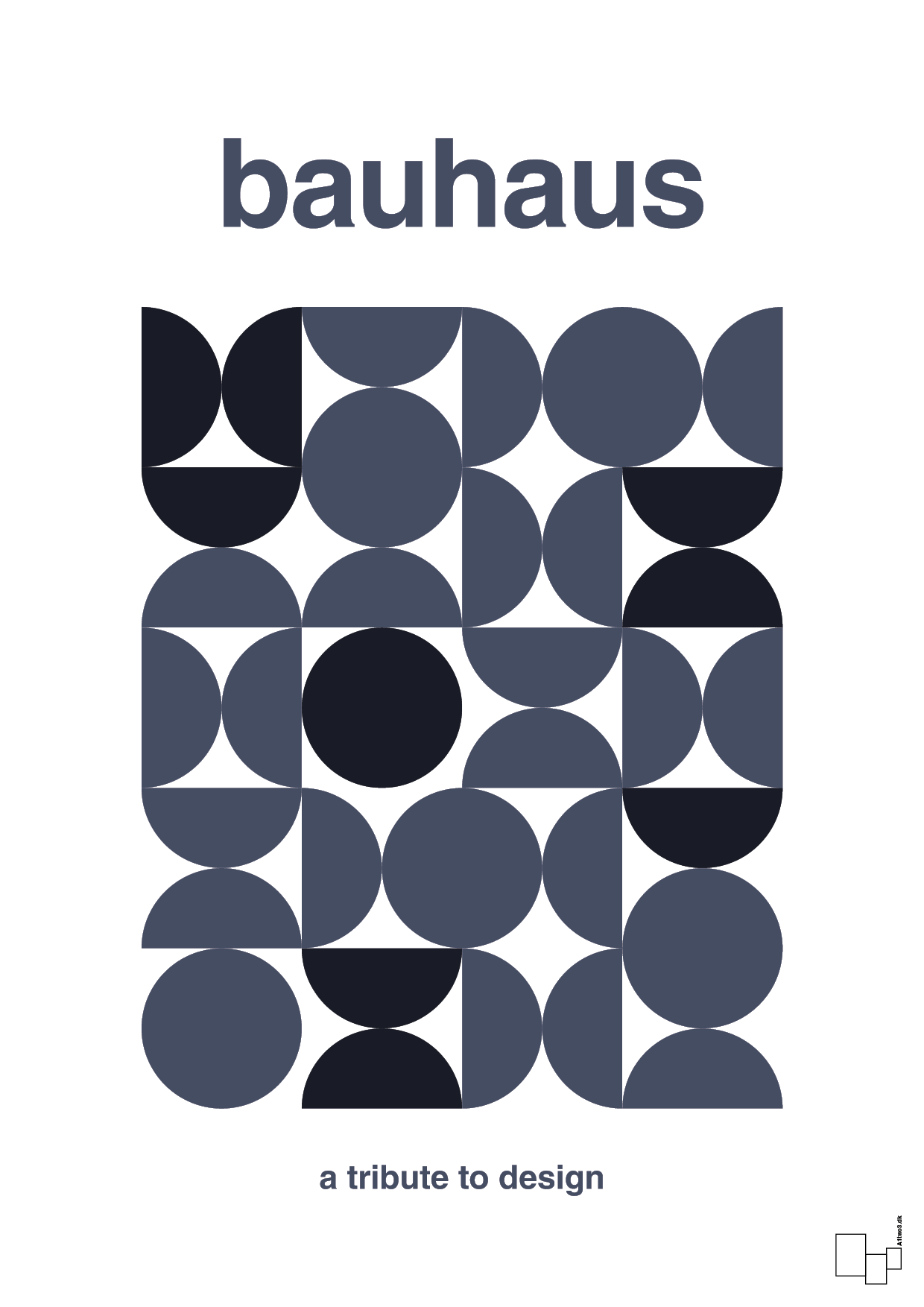 plakat: bauhaus #9 - petrol-bauhaus-A1two3