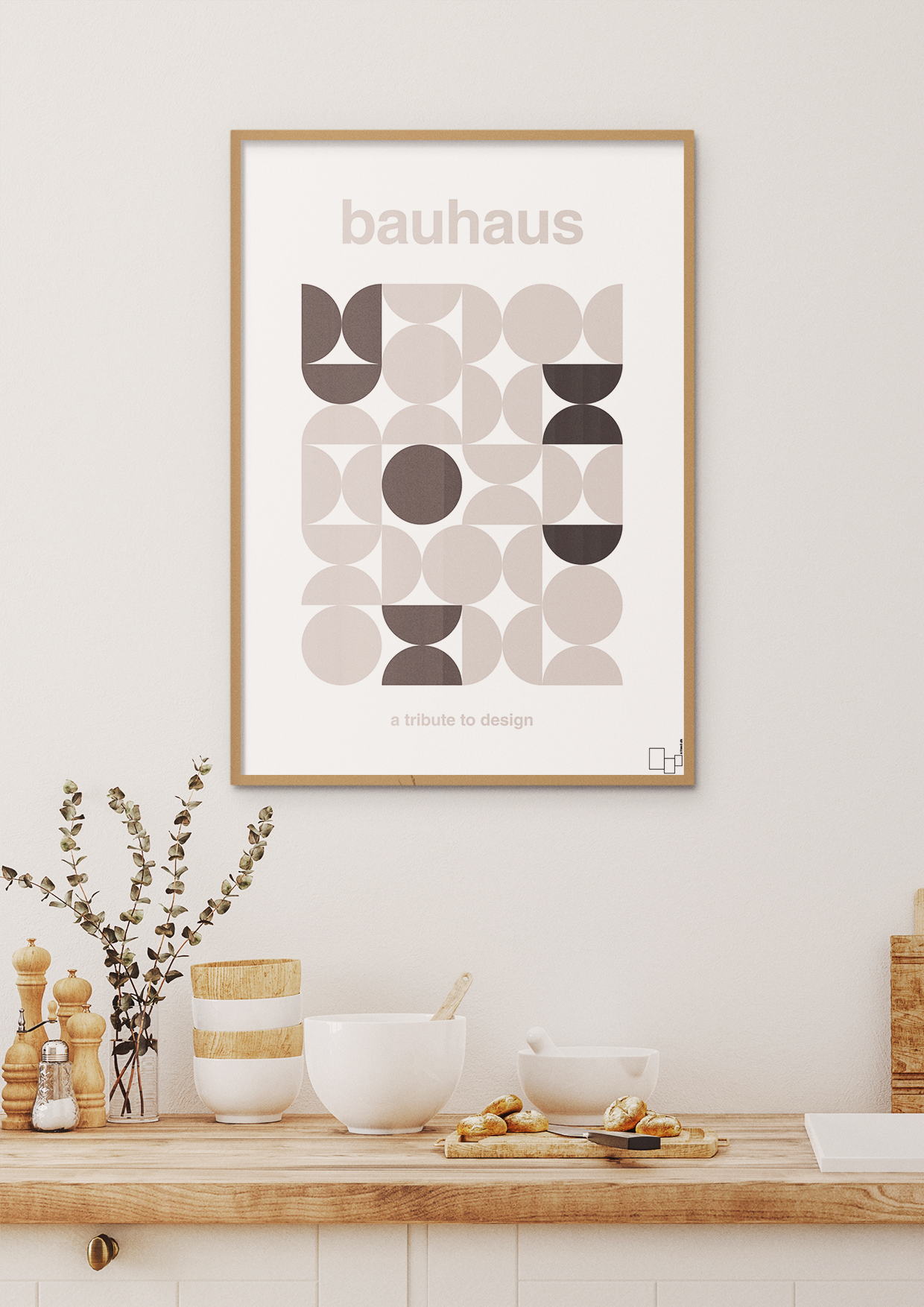 plakat: bauhaus #9 - painters white-bauhaus-A1two3