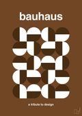 plakat: bauhaus #10 - dark brown-bauhaus-A1two3
