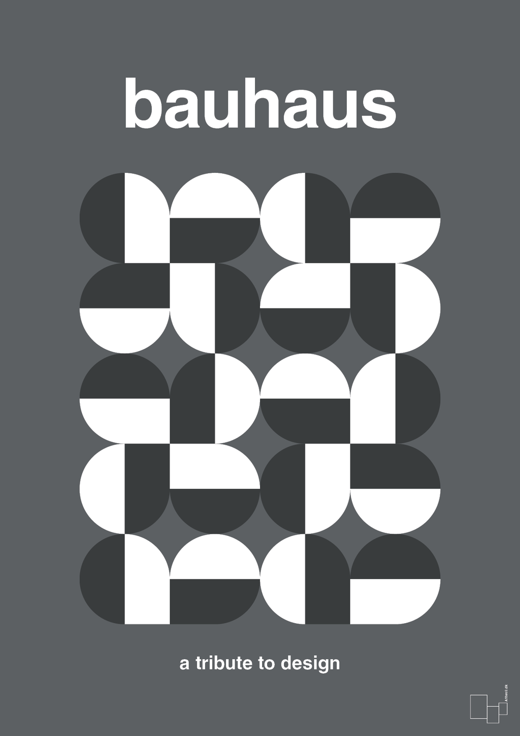 plakat: bauhaus #10 - graphic charcoal-bauhaus-A1two3