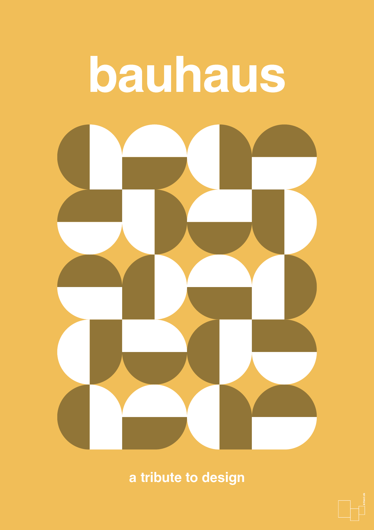 plakat: bauhaus #10 - honeycomb-bauhaus-A1two3
